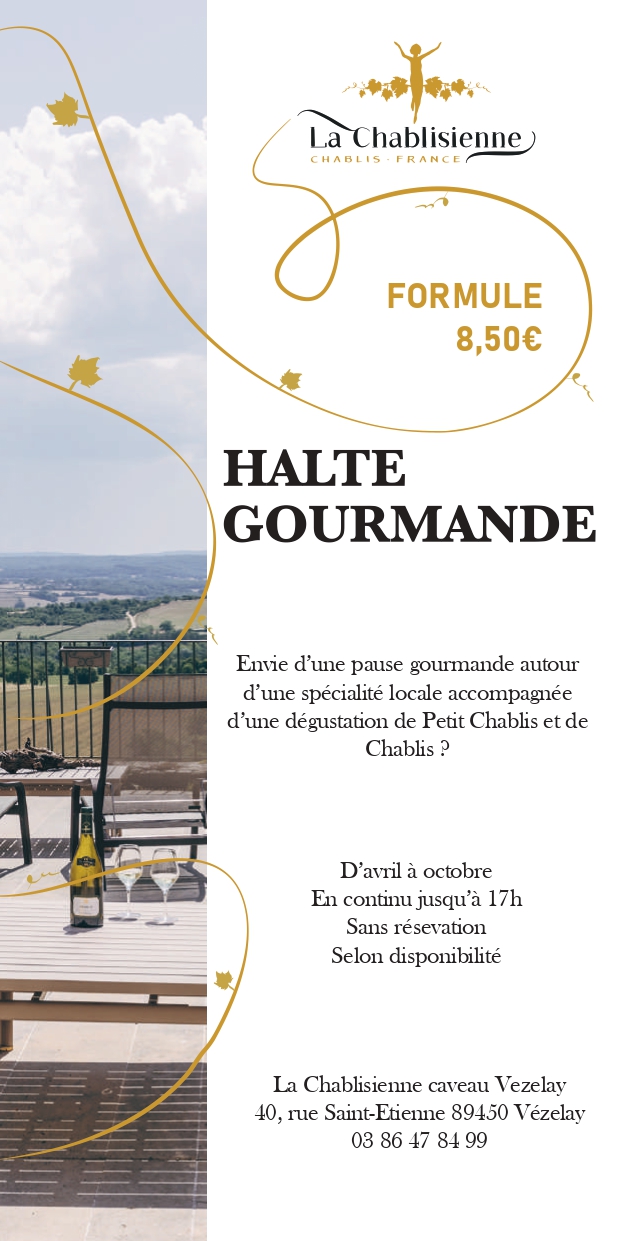 Halte gourmande au caveau de Vézelay de La Chablisienne