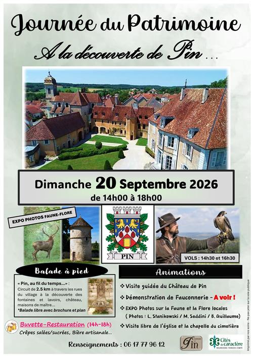 Journ&eacute;es du Patrimoine &agrave; Pin