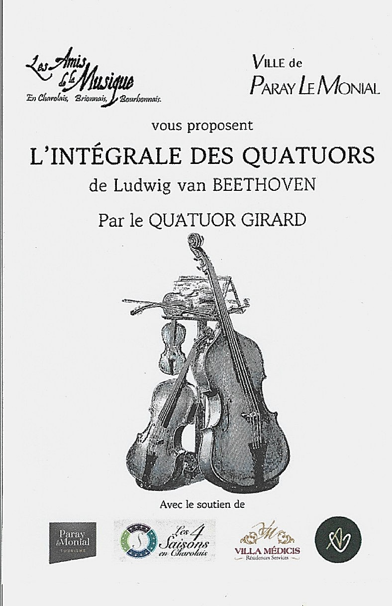 Affiche des quatuors de beethoven