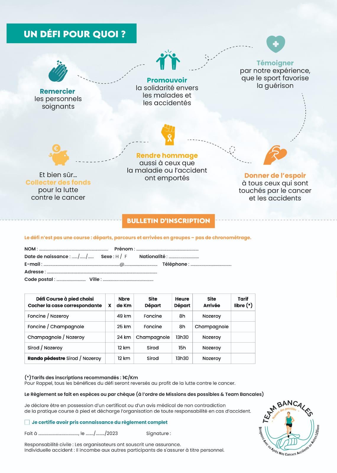 Bulletin d'inscription