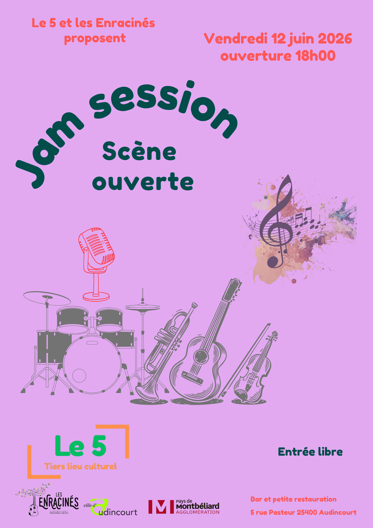 Jam Session – Scène Ouverte au 5