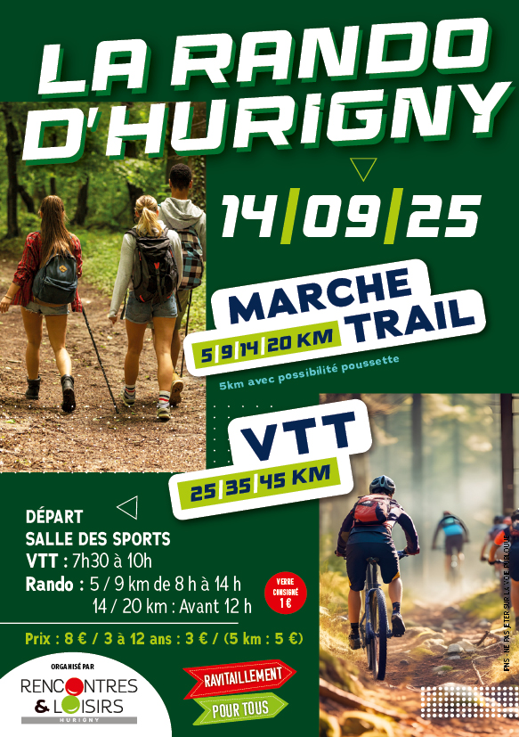 Affiche rando d'Hurigny 2025