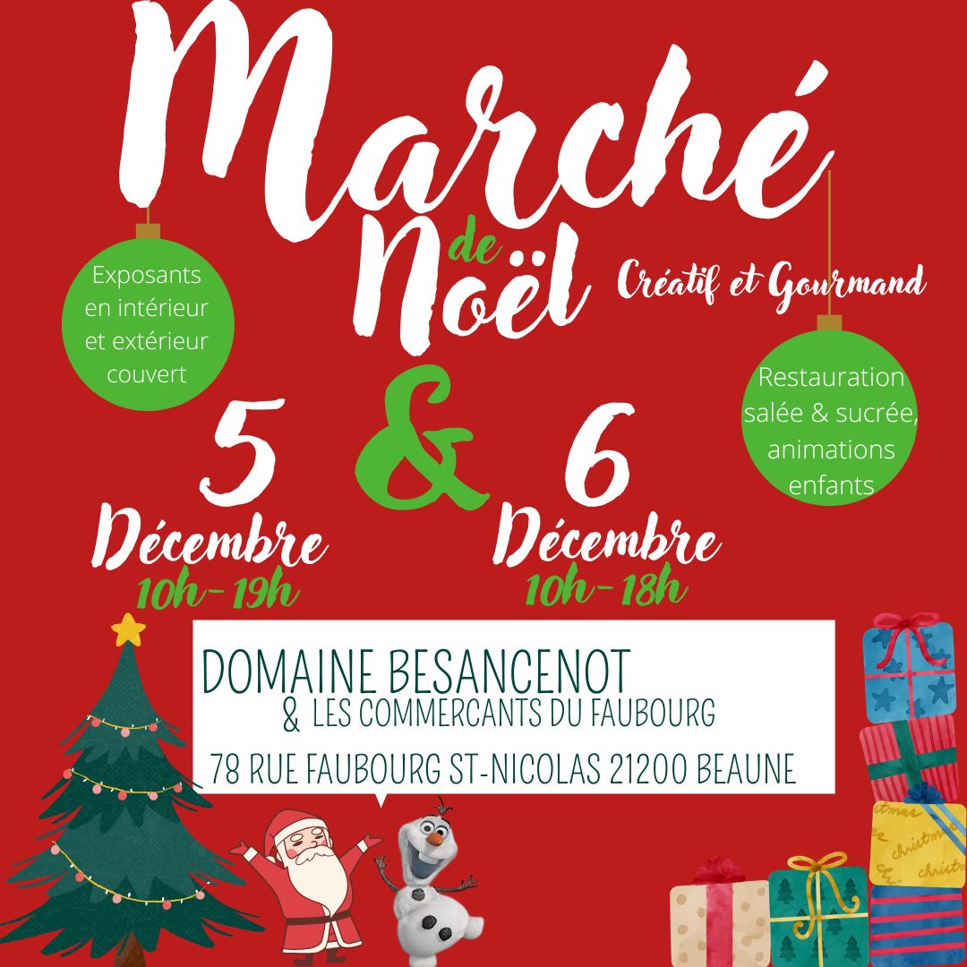 Marché de Noël des producteurs au Domaine Besancenot