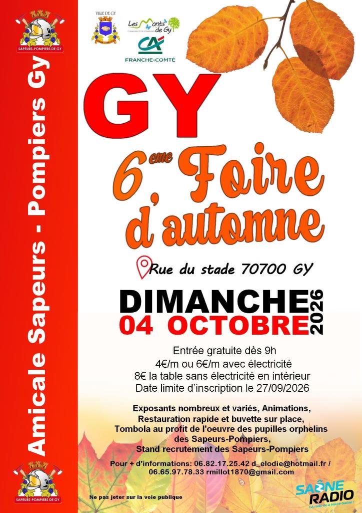6ème Foire d'automne à Gy