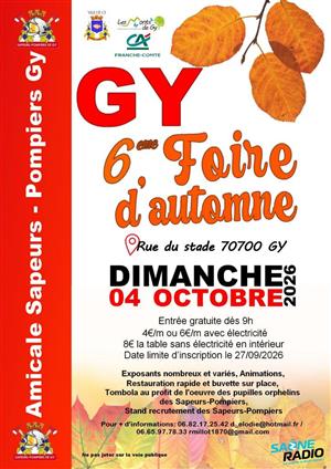6ème Foire d'automne à Gy