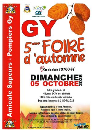5ème Foire d'Automne à Gy 