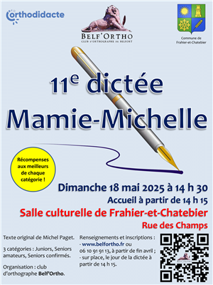 11ème Dictée Mamie-Michelle