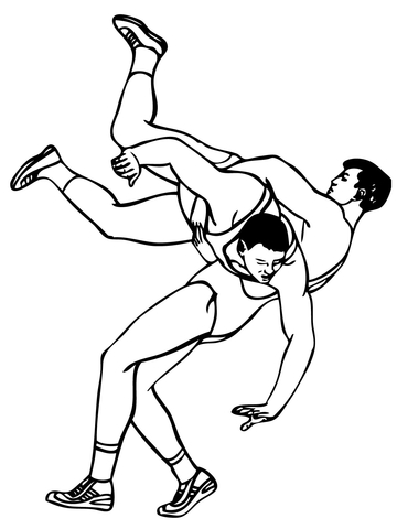 greco-roman-wrestling-throw-coloring-page