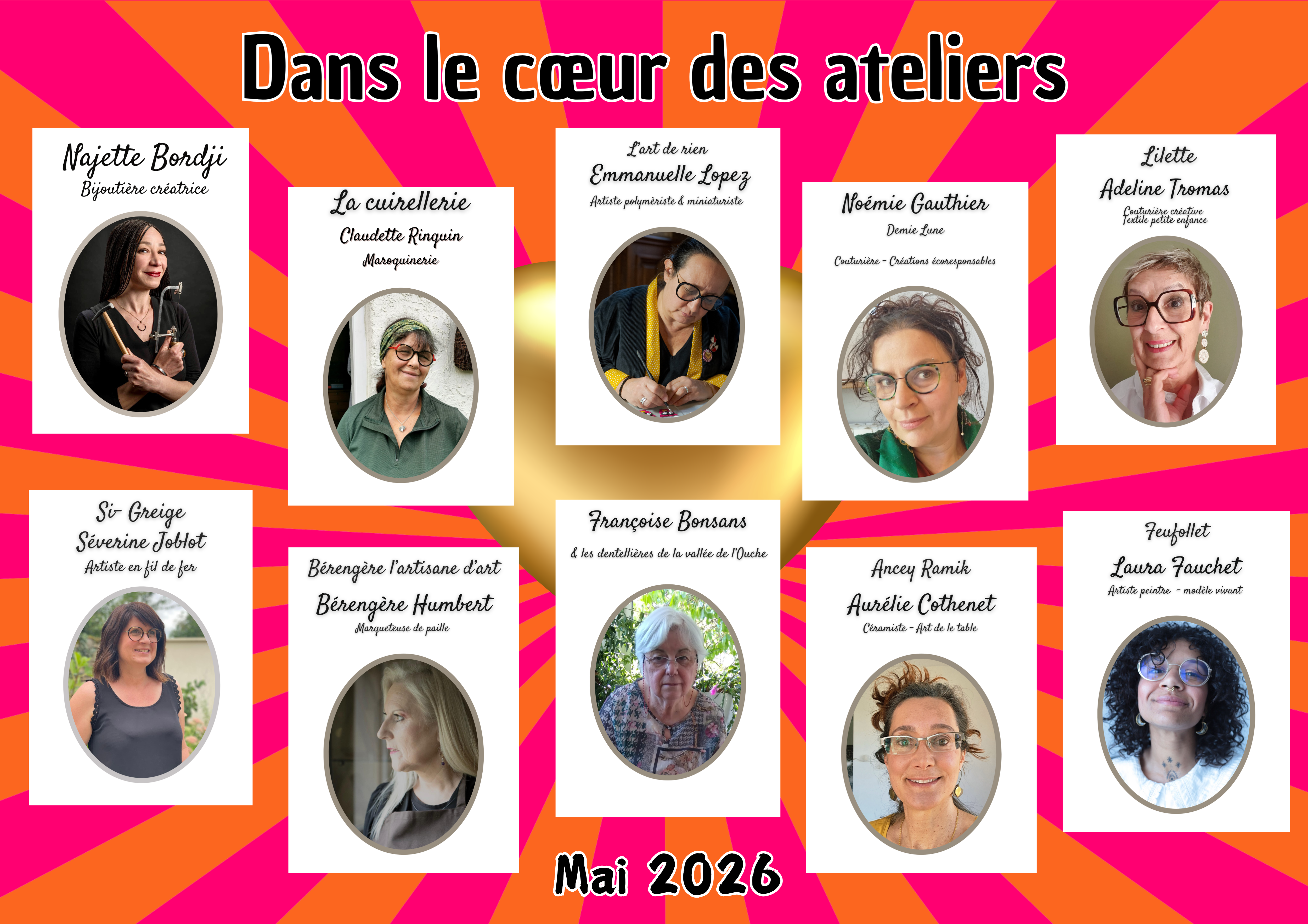 Dans le coeur des ateliers : créatrice en live et boutique éphémère