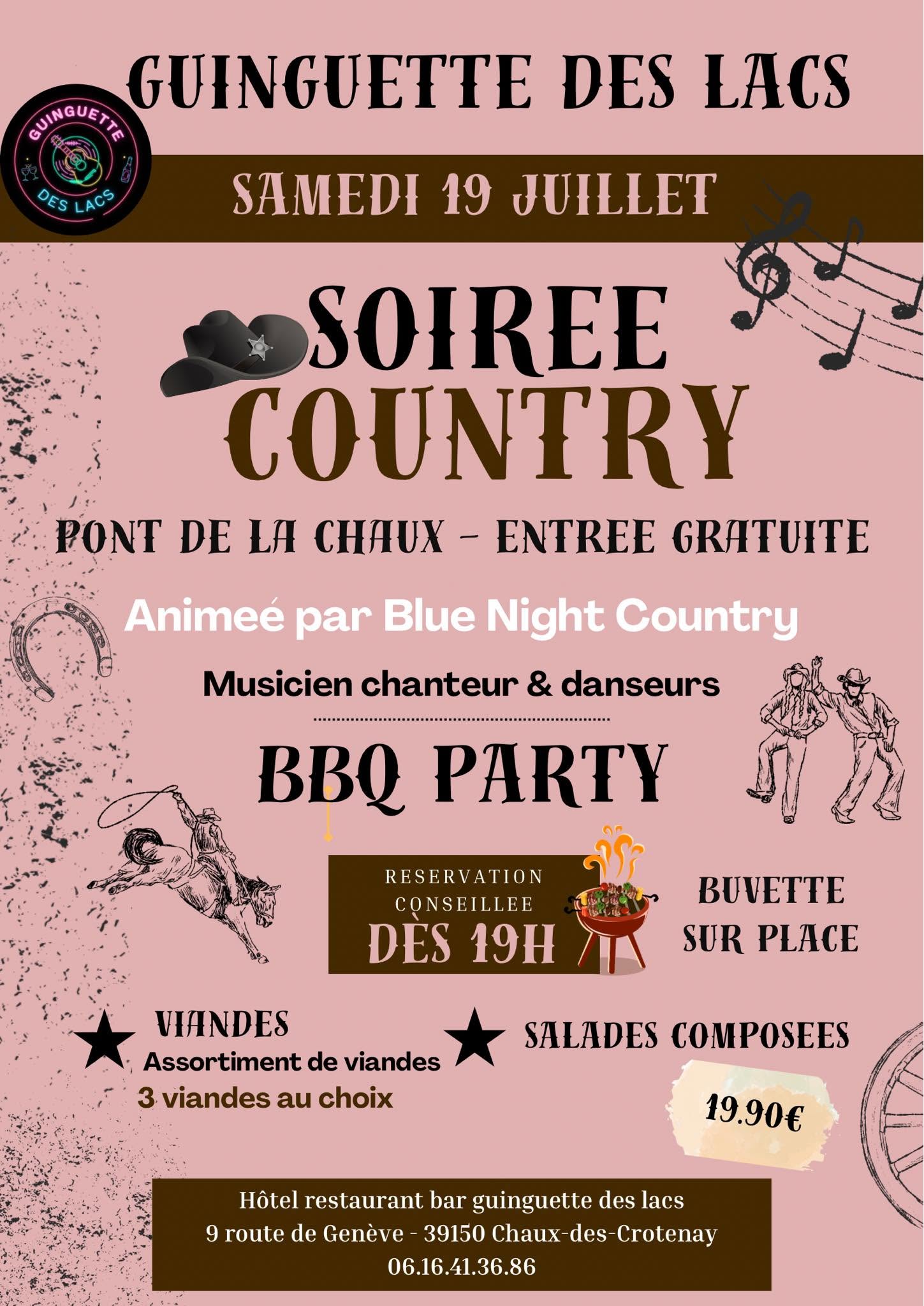 Soirée Country à la guinguette