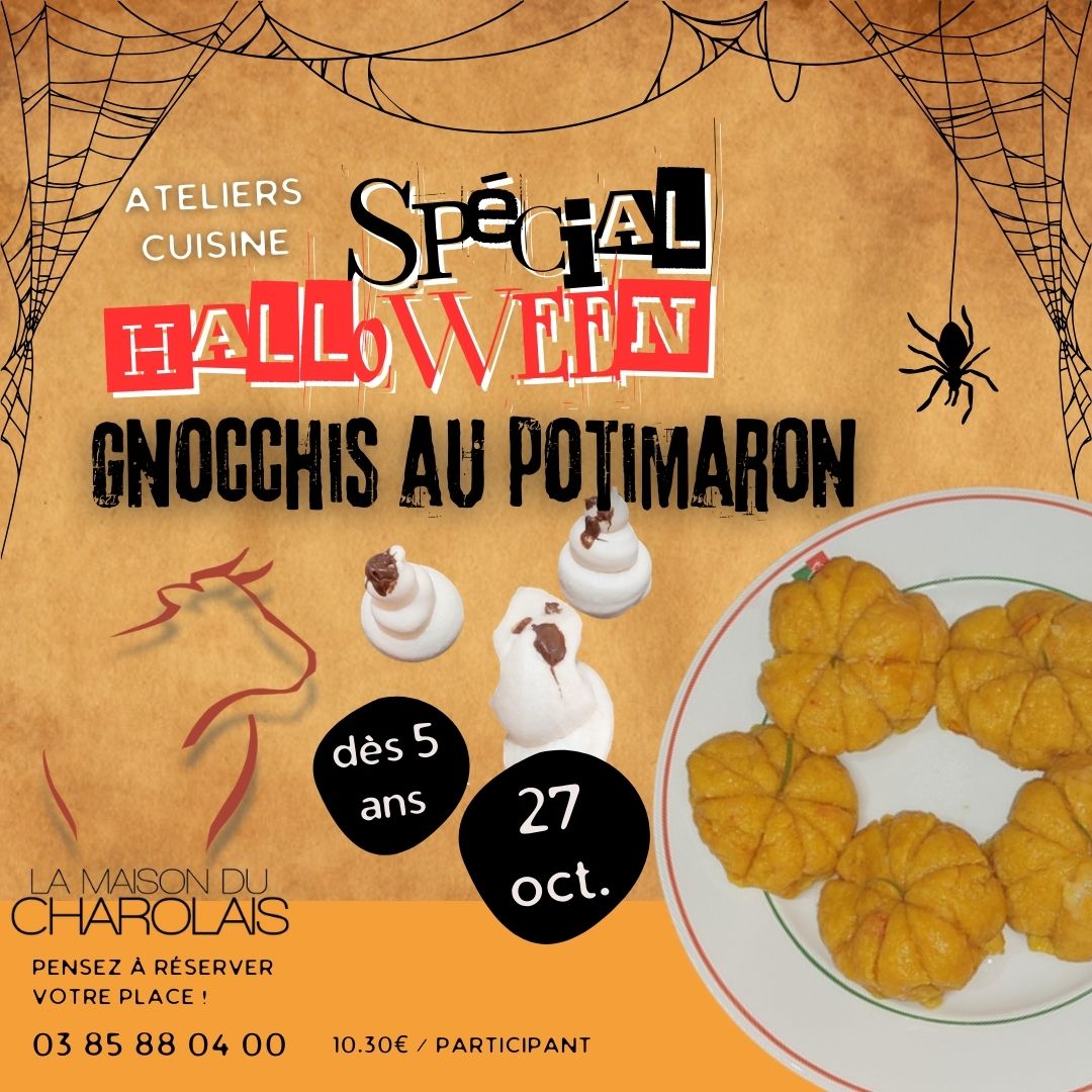 Atelier de cuisine participatif : les gnocchi d'Halloween