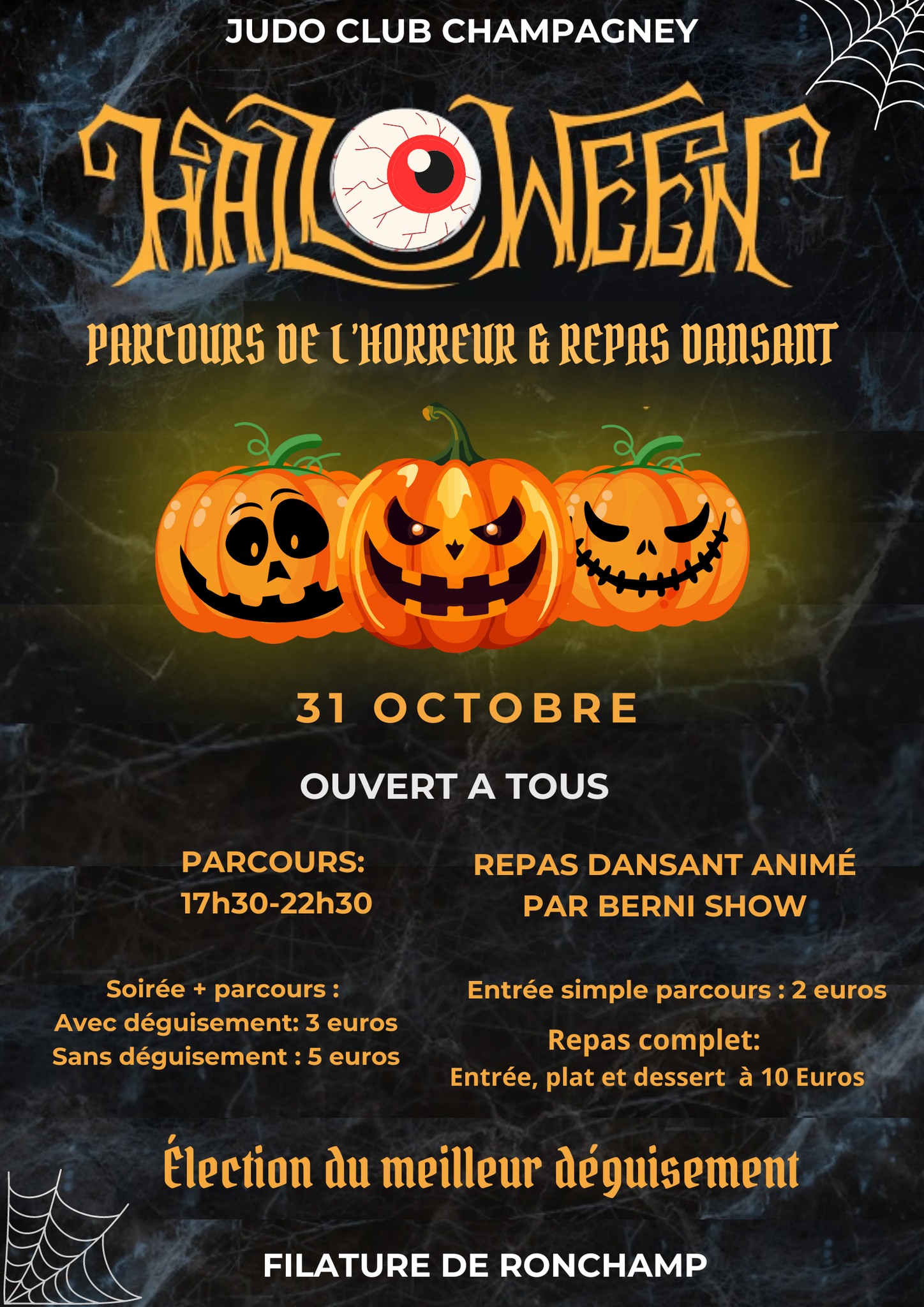 Soire  Halloween du Judo Club de Champagney