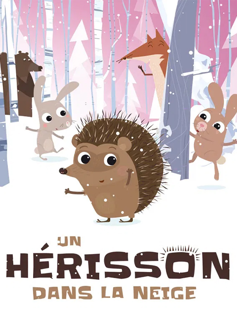 Le petit hérisson dans la neige