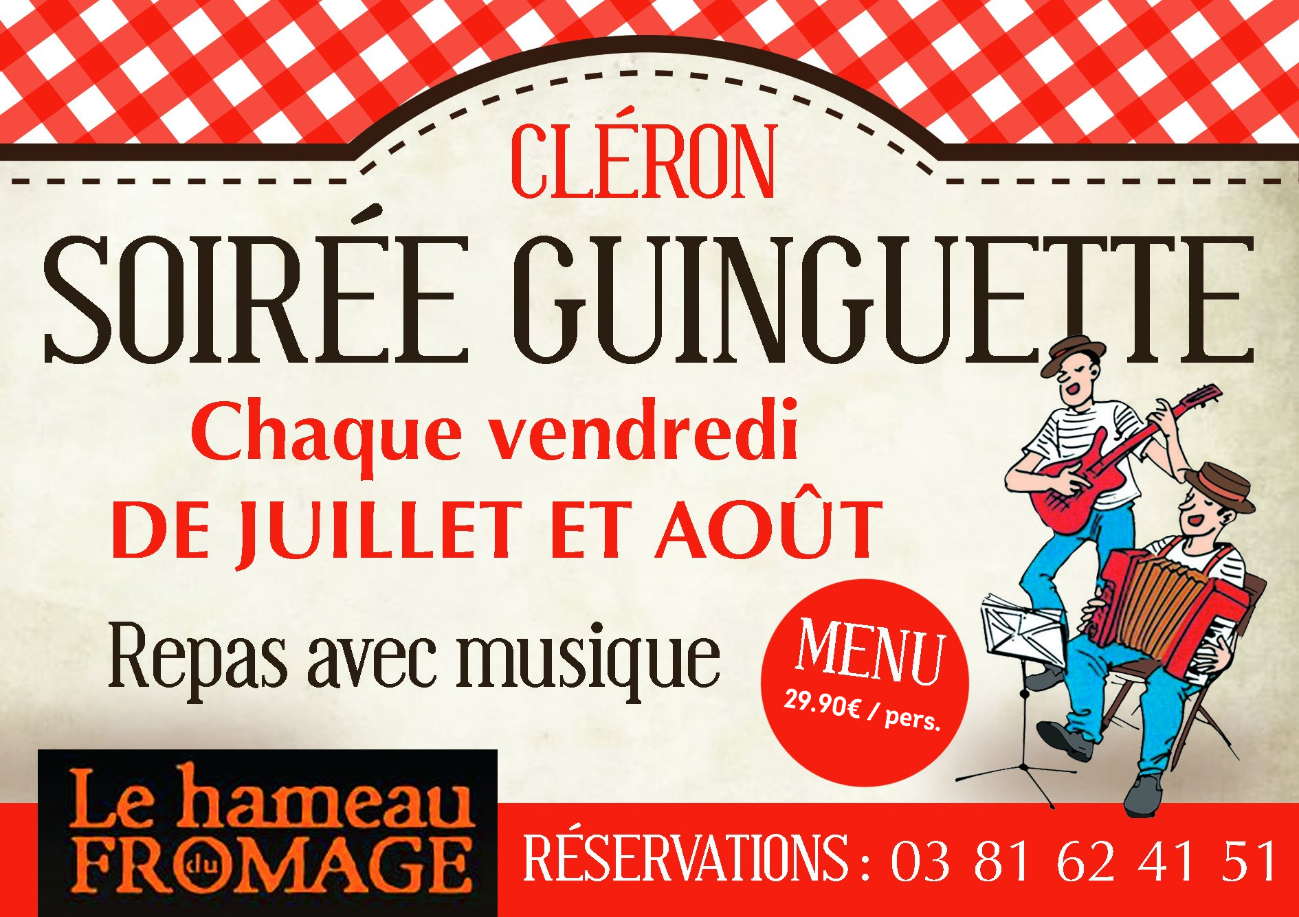 Soirée Guinguette  au Hameau du Fromage