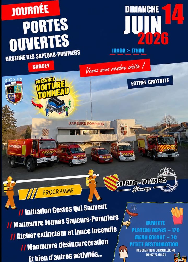 PORTES OUVERTES POMPIERS, SANCEY