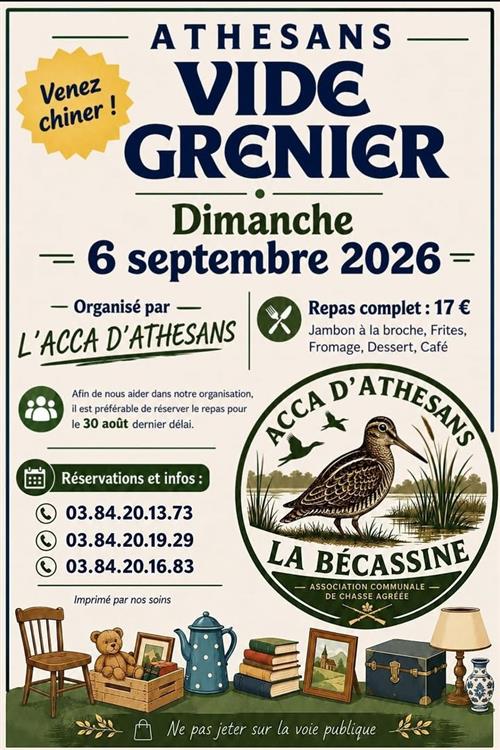 Vide-Greniers &agrave; Athesans 