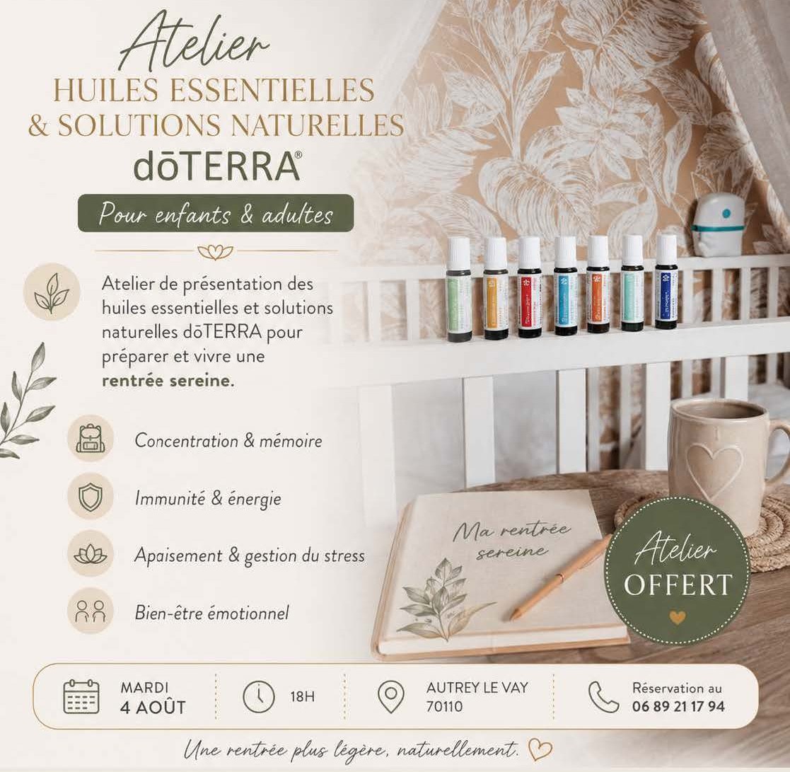 Atelier huiles essentielles et solutions naturelles