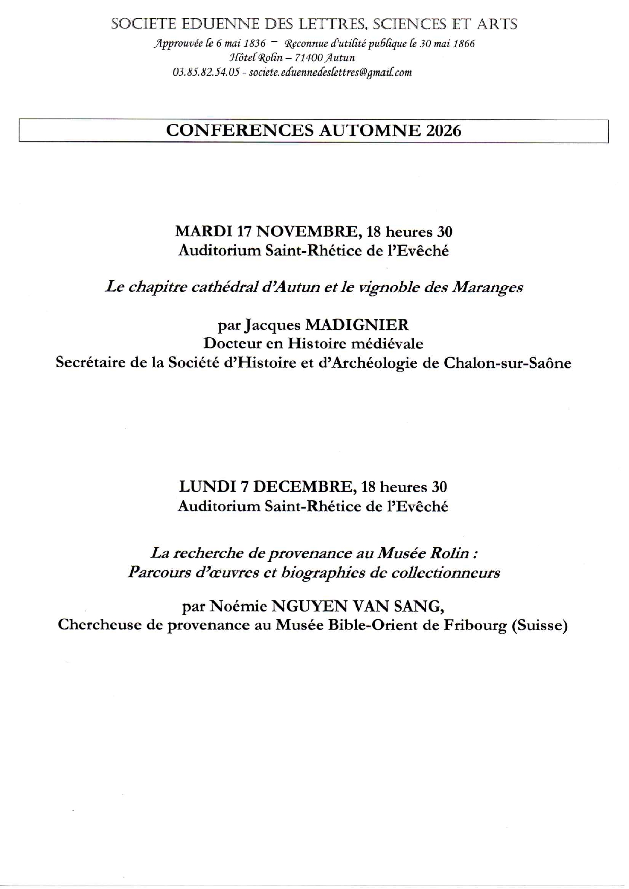 Le chapitre cathédral d'Autun et le vignoble des Maranges