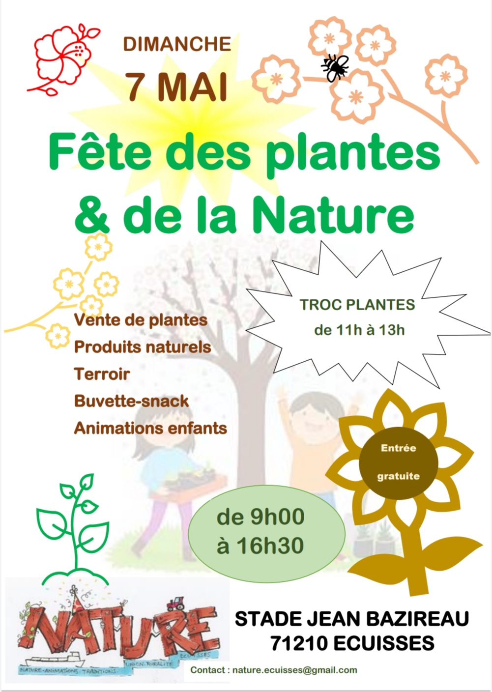 Affiche fête de la nature 