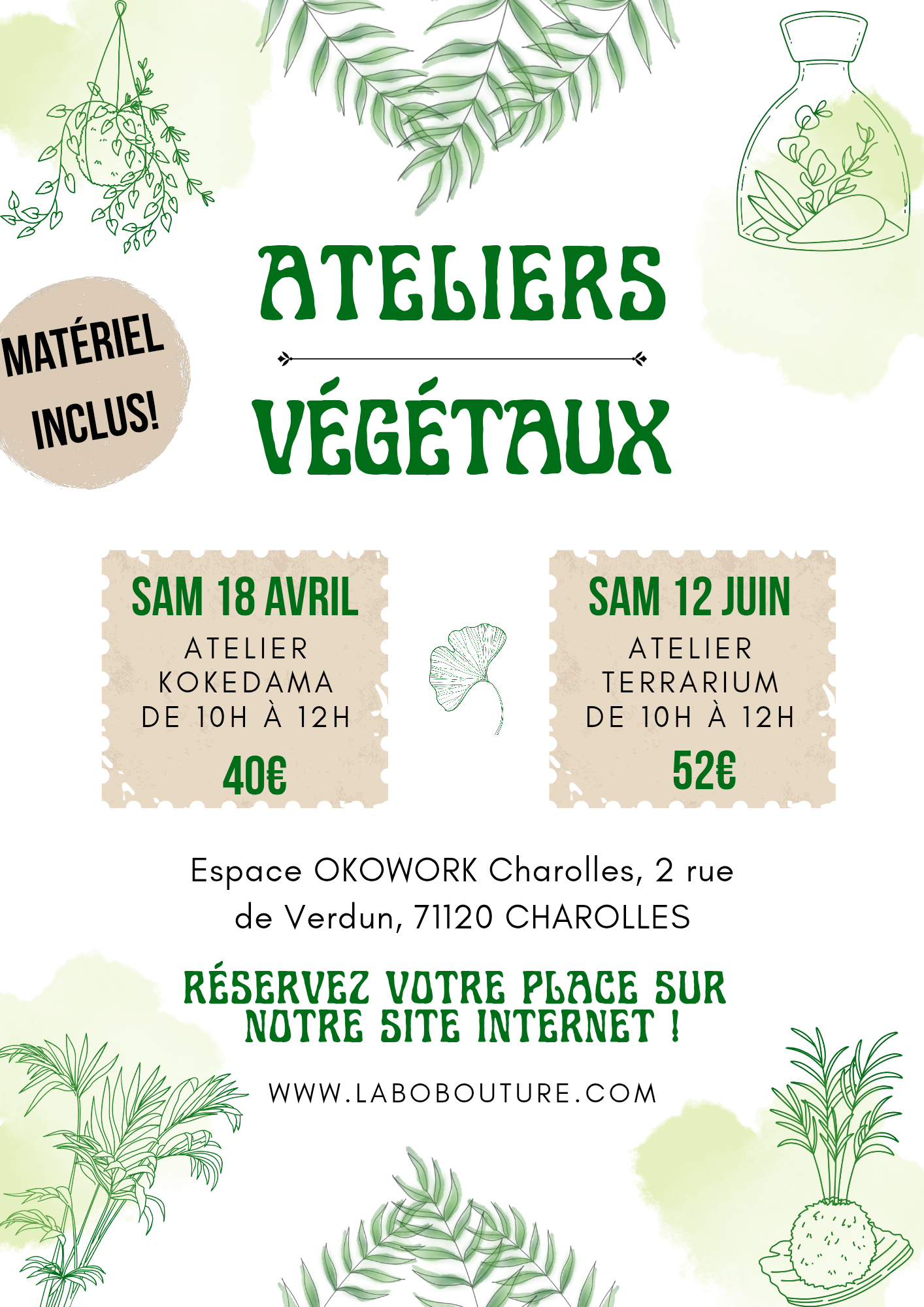 Ateliers créatifs végétaux