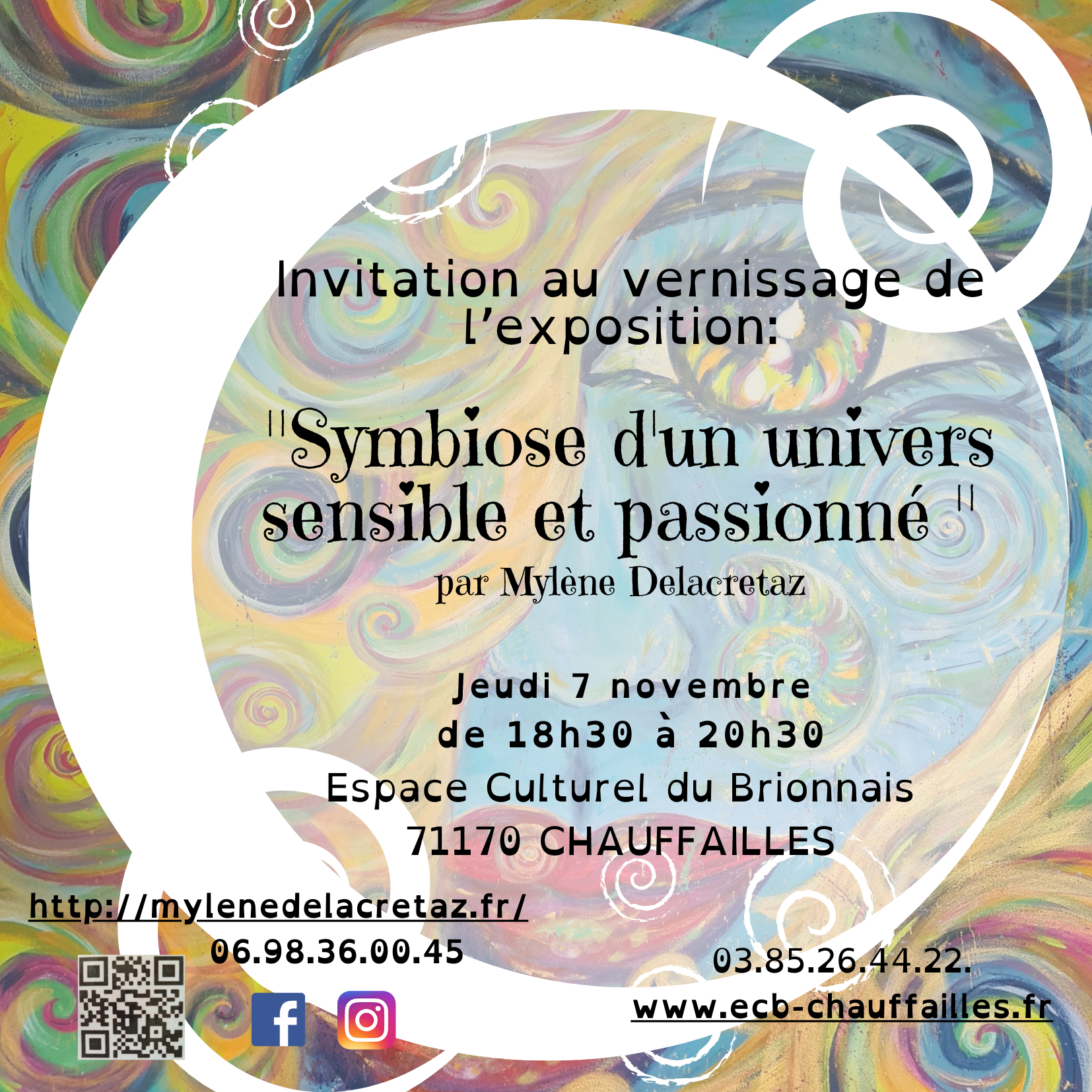 invitation au vernissage du 7 novembre 2024