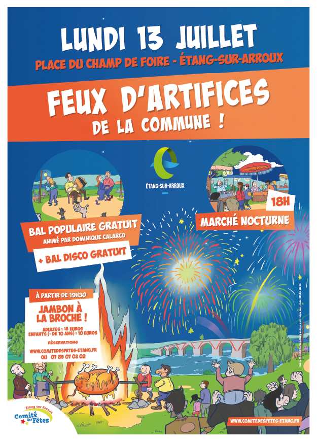Jambon à la broche et Feux d'artifice