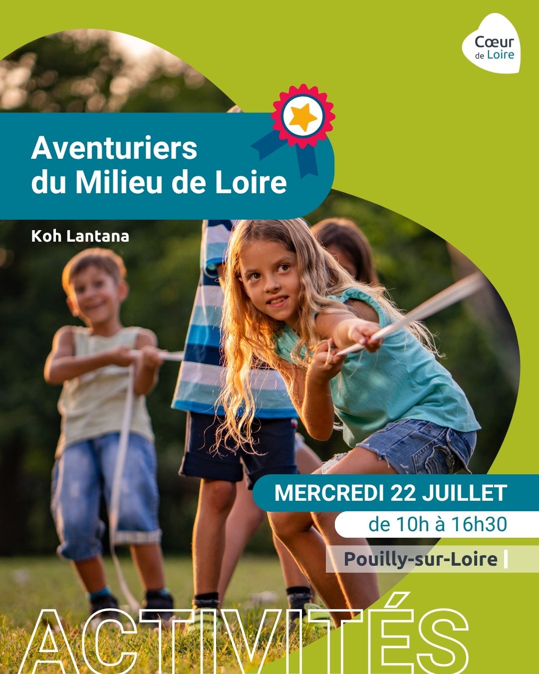 Les aventuriers du milieu de Loire, journée nature pour les 6-12 ans spéciale "Koh Lantana"