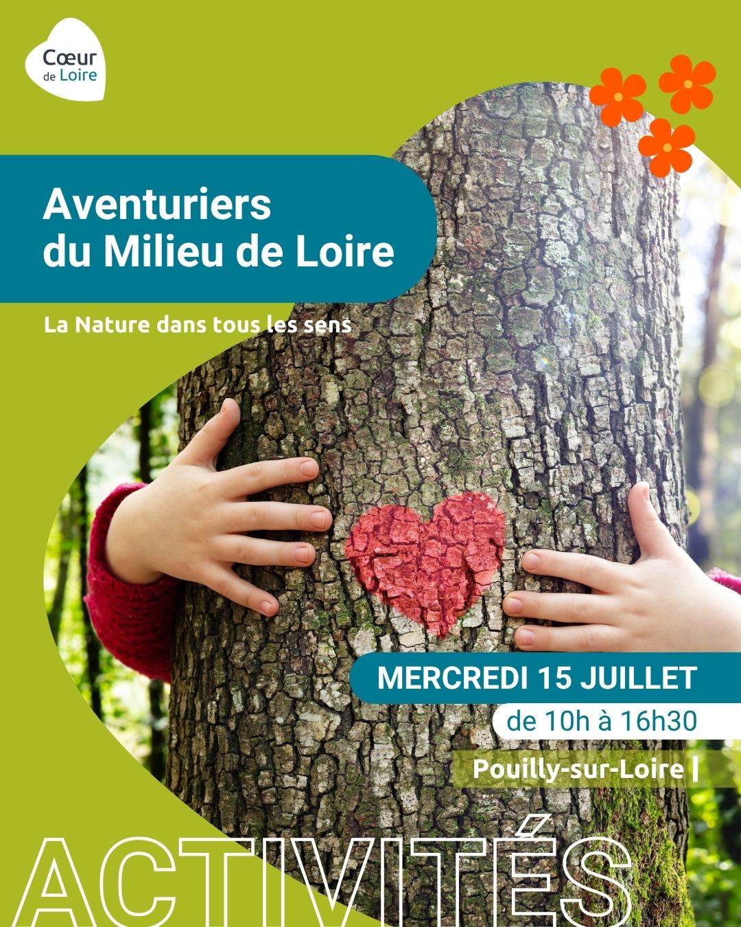 Les aventuriers du milieu de Loire, journée nature pour les 6-12 ans, spéciale "La nature dans tous les sens"