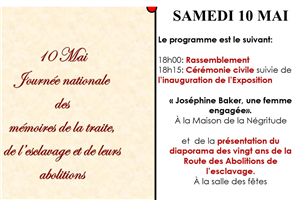 Journée nationale des mémoires de la traite, de l'esclavage et de leurs abolitions