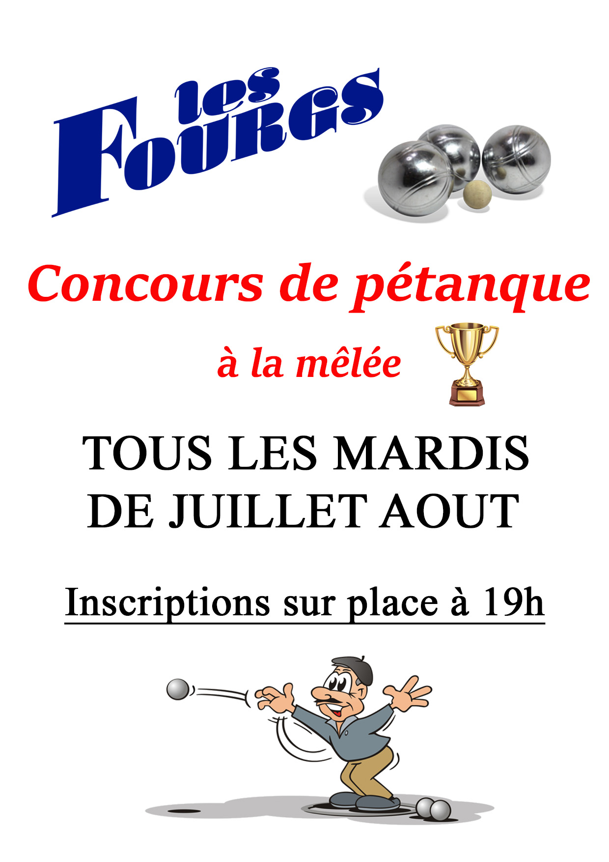 Concours de pétanque