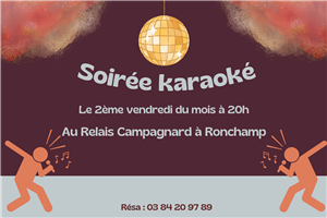 Soirée karaoké au Relais Campagnard à Ronchamp