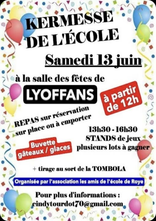 Kermesse de l'école de Lyoffans