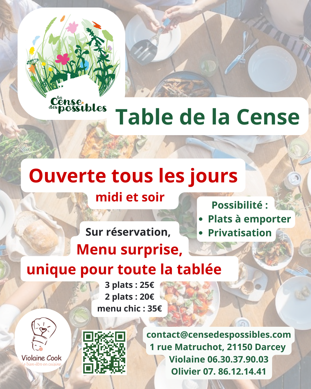 La Table de la Censes des possibles
