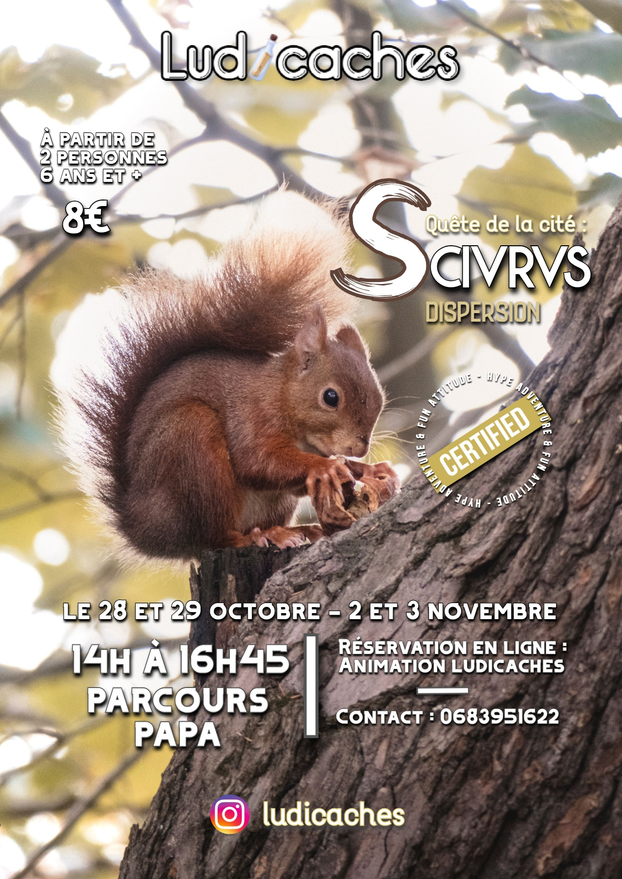 La Cité Sciurus, dispersion