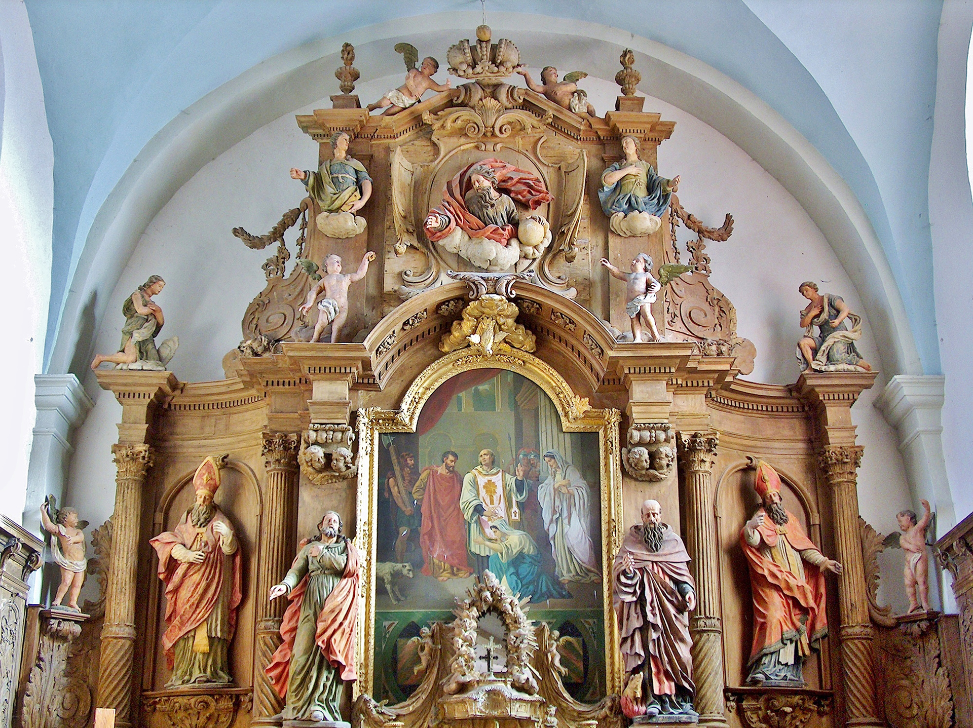 Retable de l'église Saint-Valentin