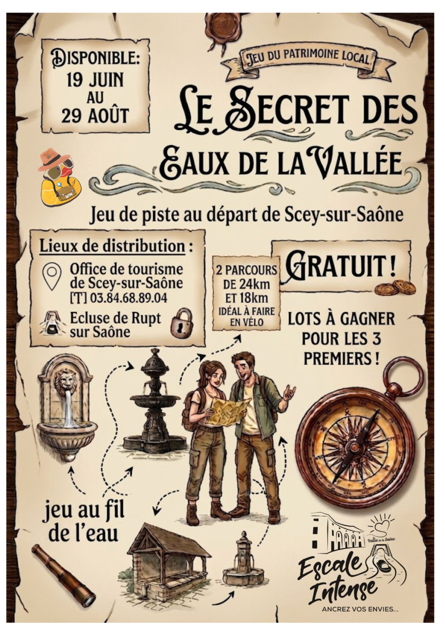 Jeu du patrimoine "Le secret des eaux de la Vallée"