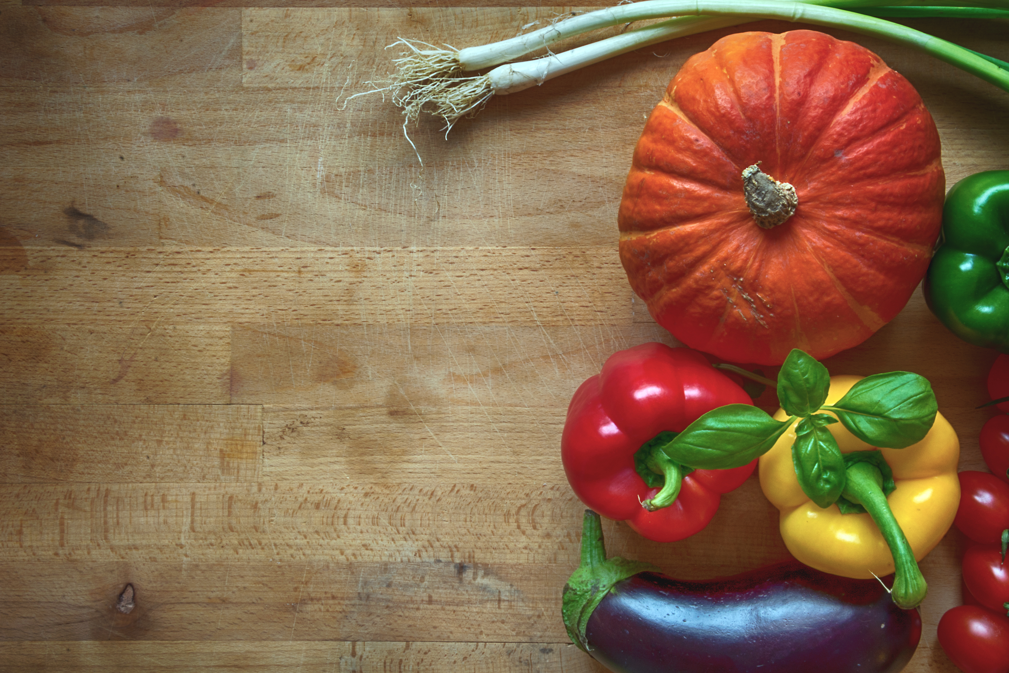 vegetables with copy space