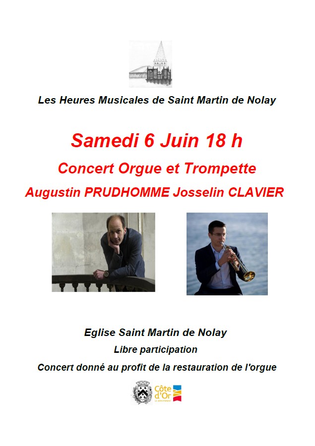 Les Heures Musicales de Nolay - concert à l'église Saint Martin