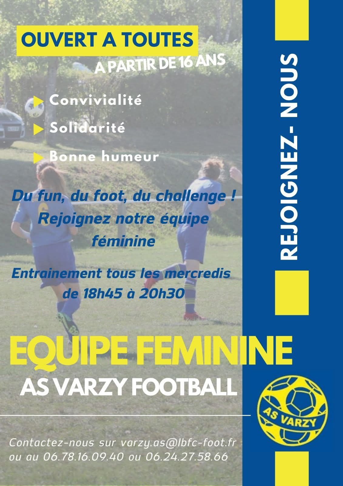 Equipe féminine AS Varzy Football