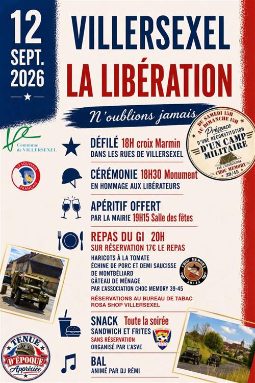Anniversaire de la Lib&eacute;ration de Villersexel