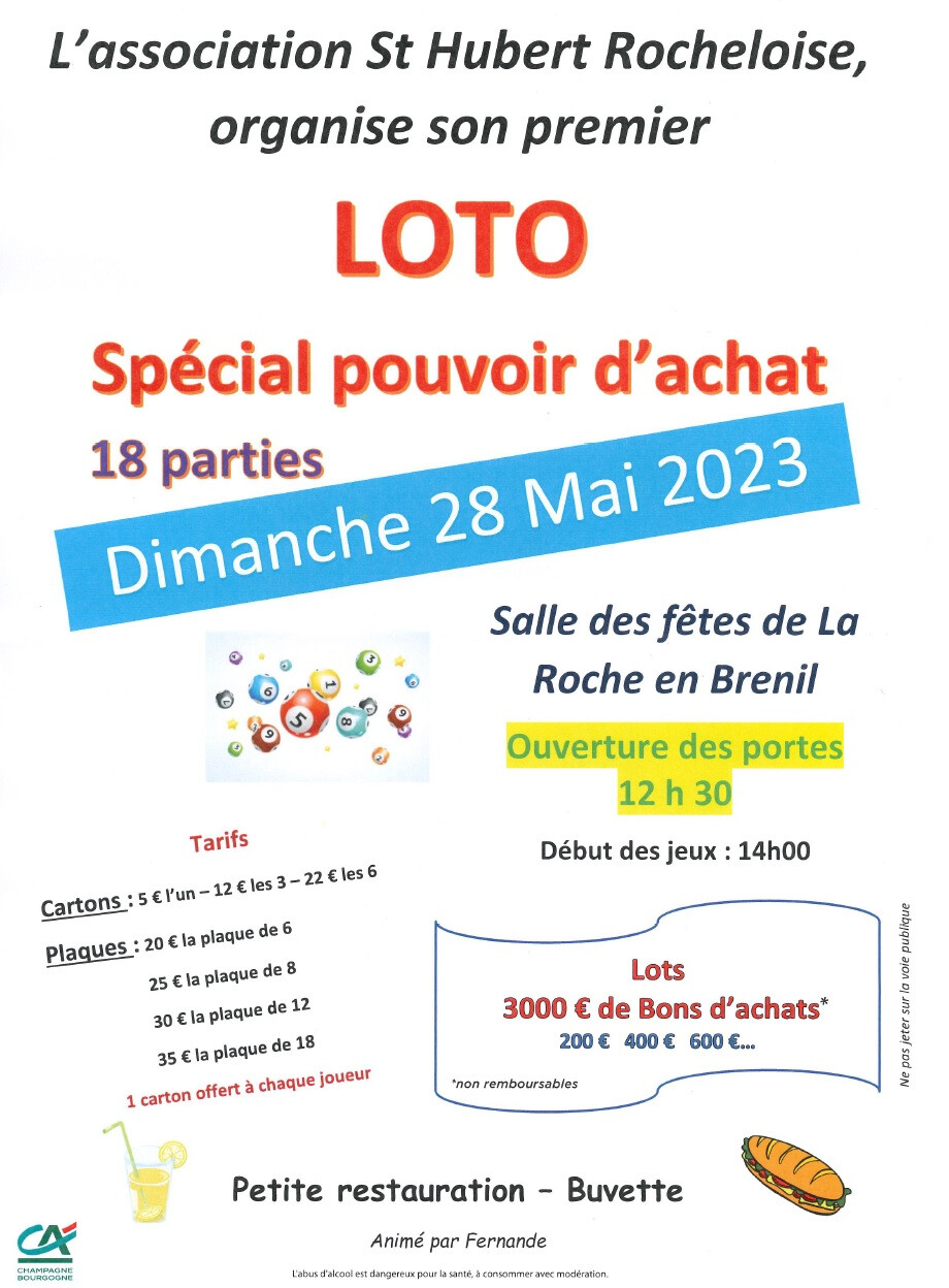 loto 28 mai la roche