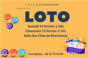 LOTO de l'A.C.CA. de Ronchamp