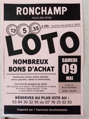 LOTO de l'Harmonie Ronchampoise