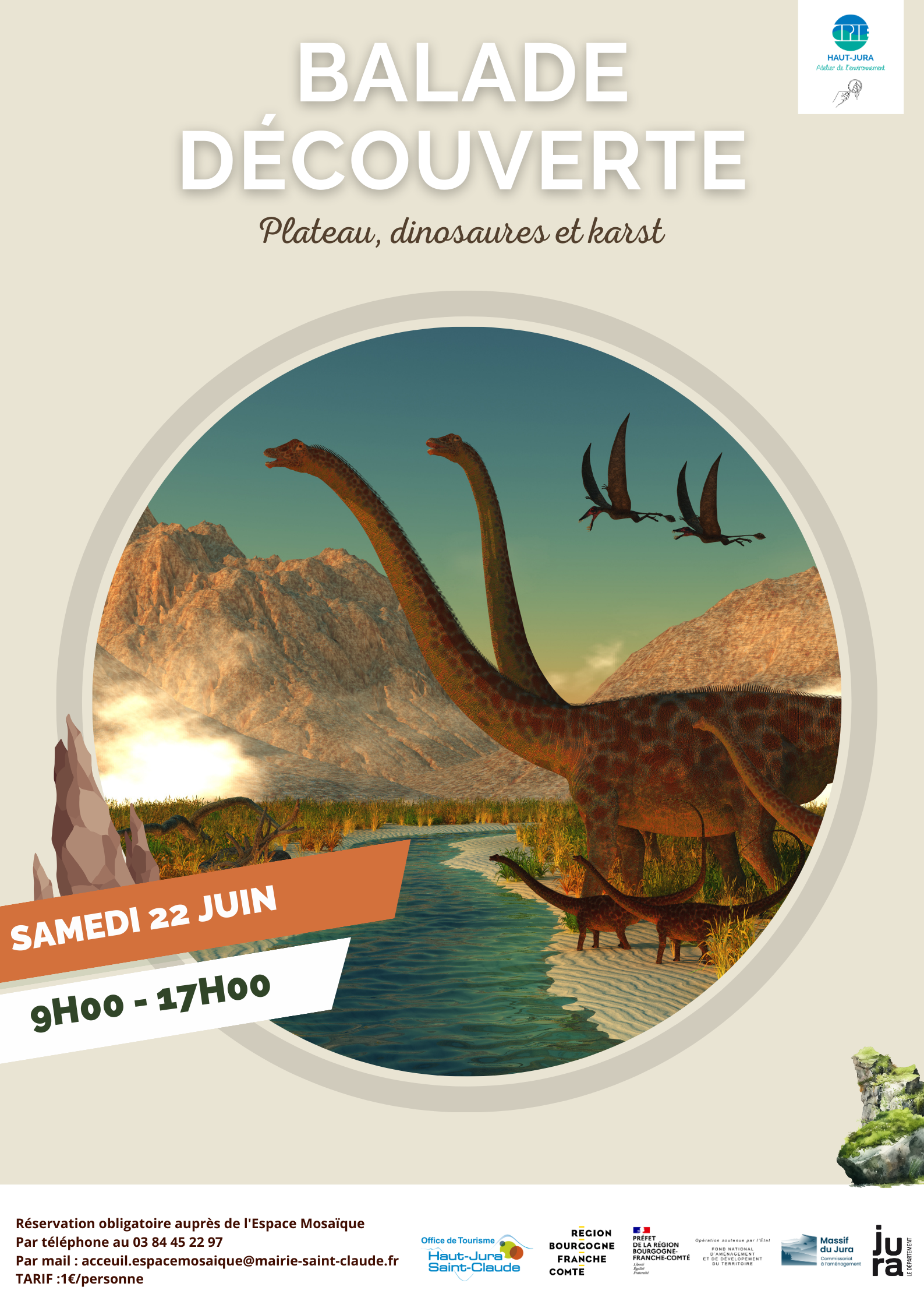 Balade découverte - Plateau, dinosaures et karst