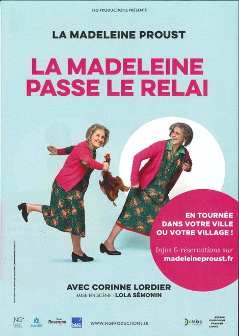 Spectacle "La Madeleine Proust passe le relai" - 50 ans des Amis du Grandvaux #1