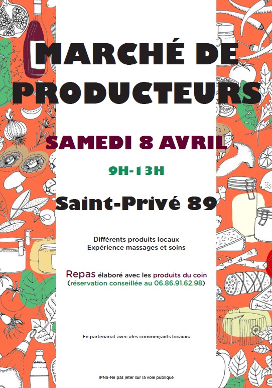 Marché St-Privé 8 avril 23