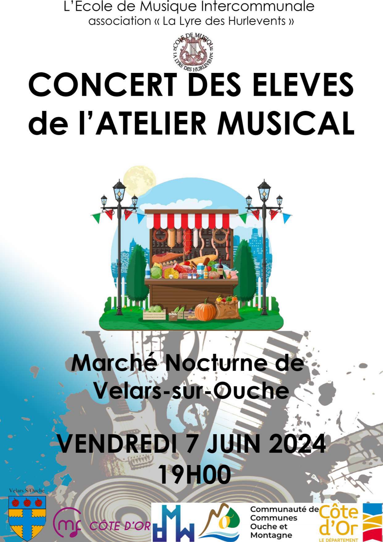 Concert marché Velars