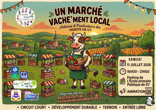Marché local à Gy 