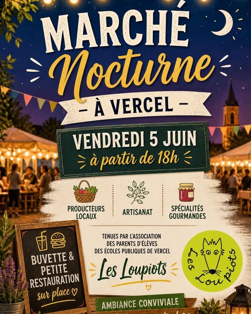 Marché nocturne — visuel événement