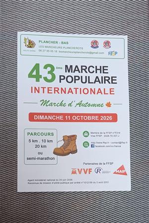 43ème Marche d'Automne des Marcheurs Plancherots